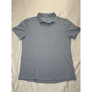 Lululemon Blue Polo Shirt Short Sleeve Golf Performance Athletic Mens Small
